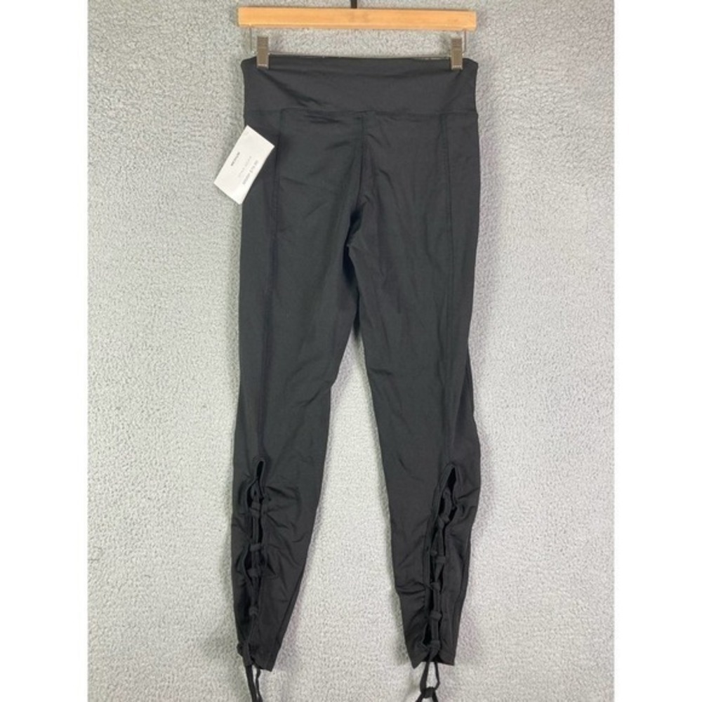 Leggings Pants Women Yoga Solid Size 28 - 34 Waist Medium Black New NWT Athletic - Picture 4 of 11